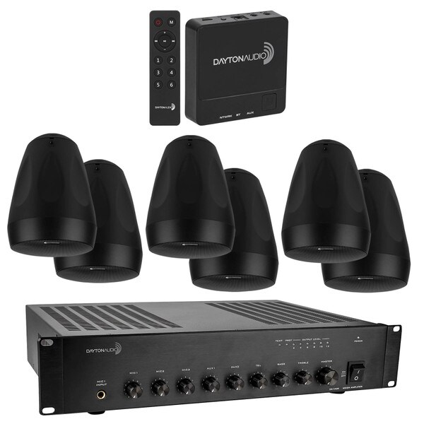 Main product image for Commercial Six Speaker Sound System for Bar Restaurant Brewery Package with FREE Wi-Fi Streamer300-663
